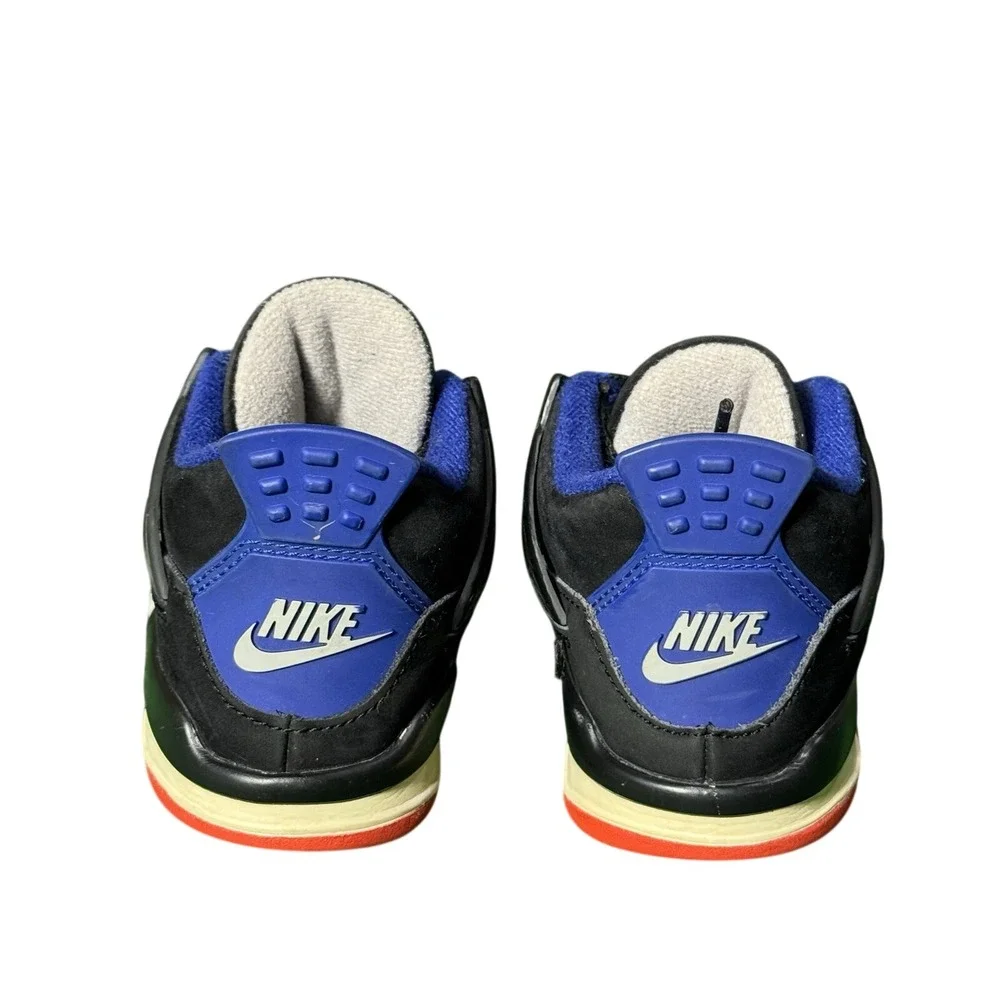 Nike Air Jordan 4 Retro Rare Air Black‎ Grey Blue Red IB4387-003 Toddler 8C